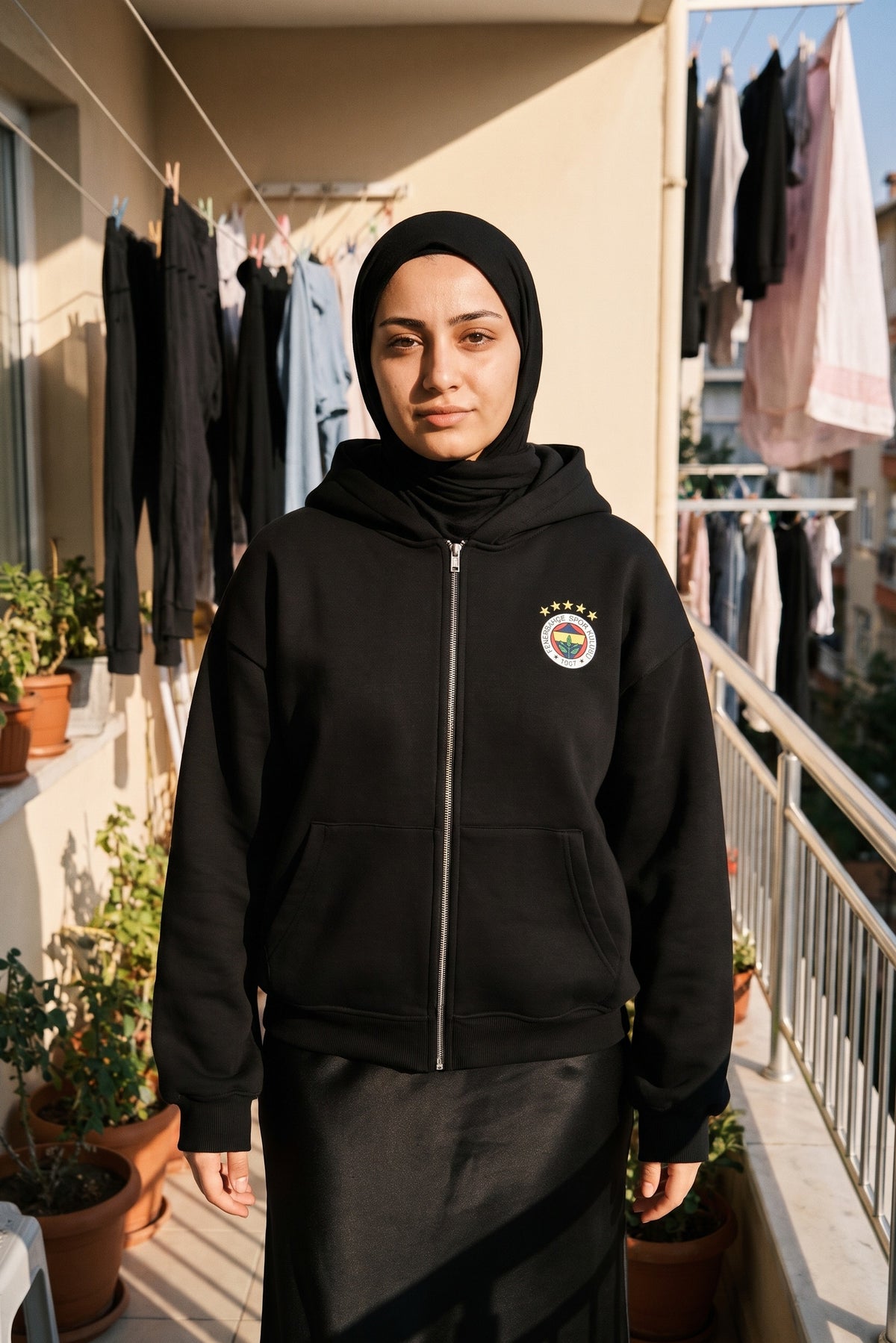 Fenerbahçe Oversized Zipper Hoodie – Kadıköy