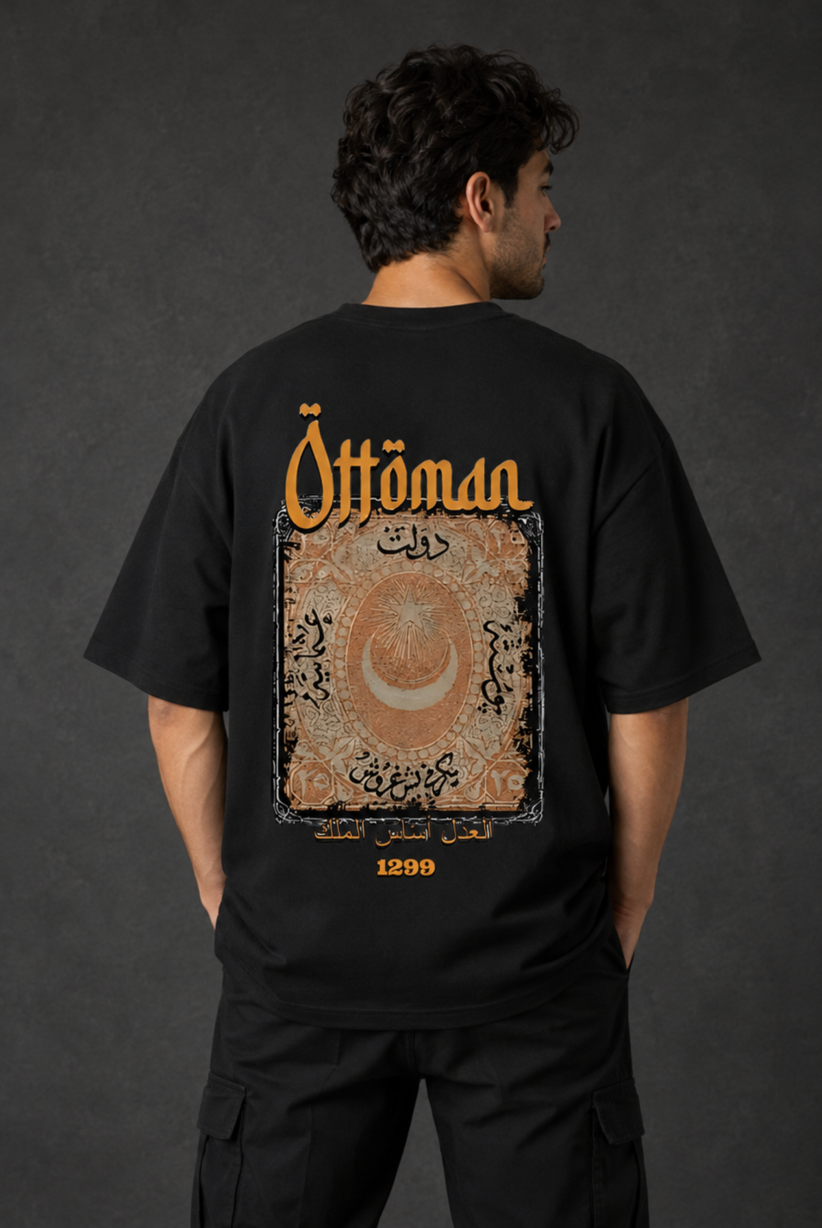 Ottoman Oversized T-Shirt – Design 4 – Produktansicht
