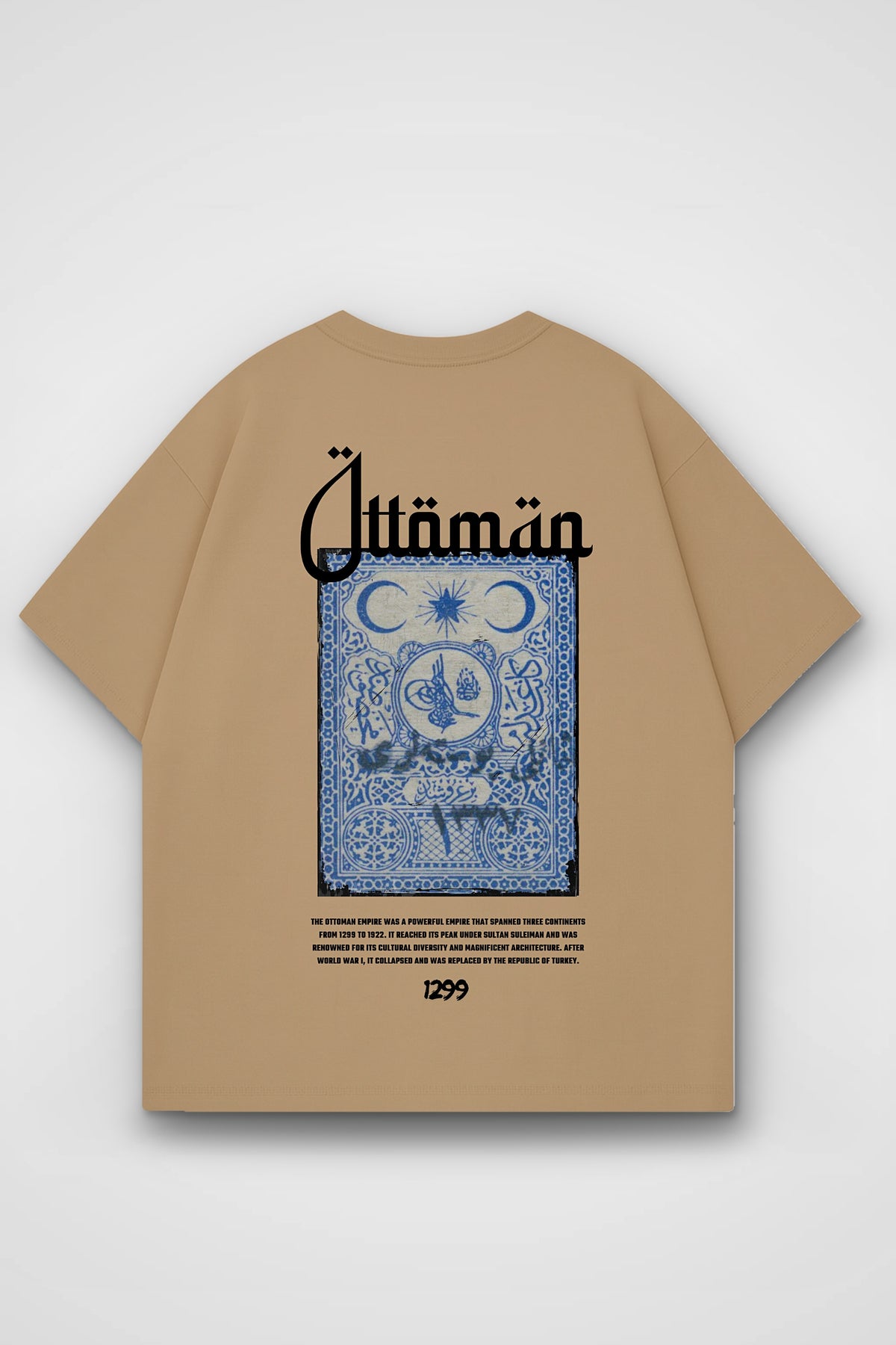 Ottoman Oversized T-Shirt – Hilal in Amber