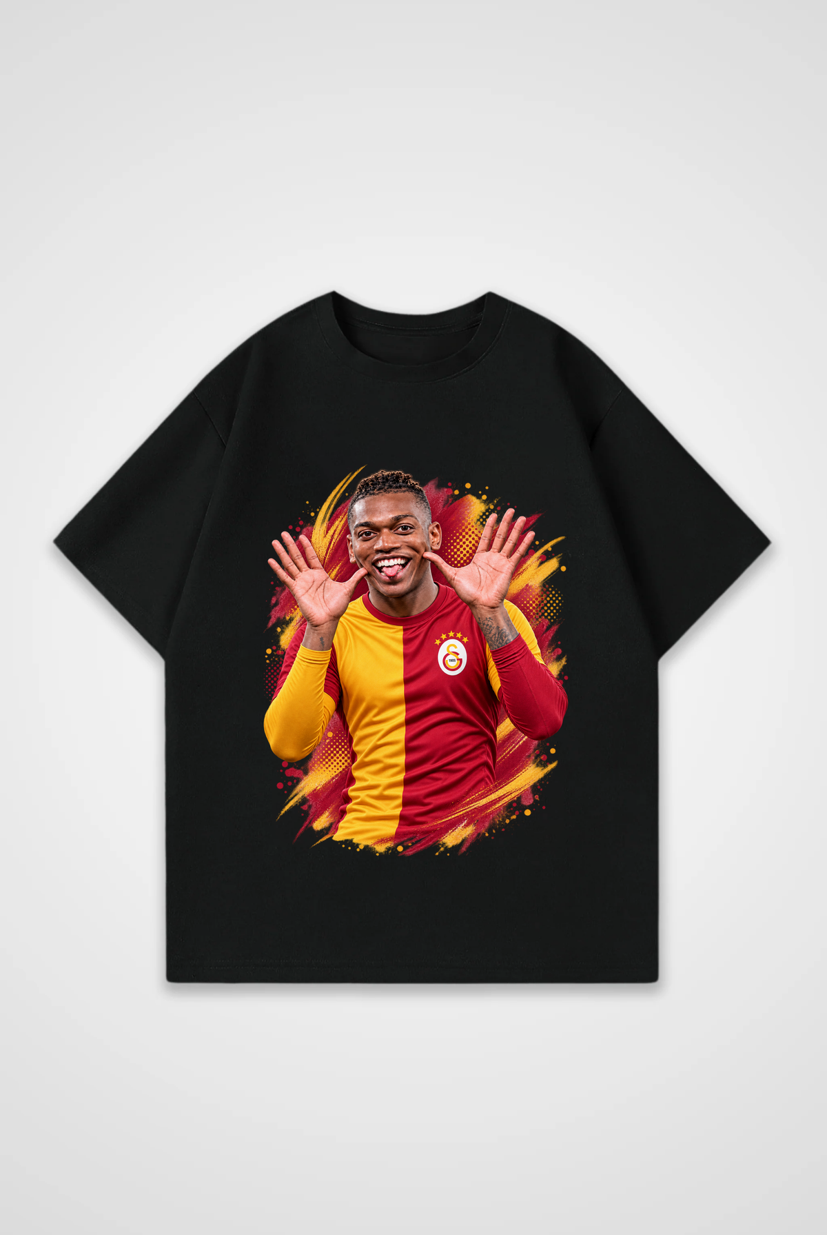 REALSTIL Rafa Leao Oversized T-Shirt Design 2 – Detailansicht