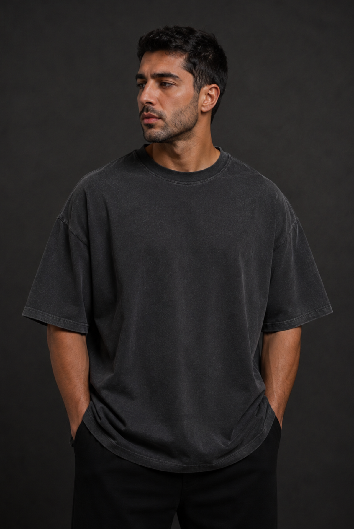 Göktürk Washed Oversized T-Shirt – Design 2 – Produktansicht 2