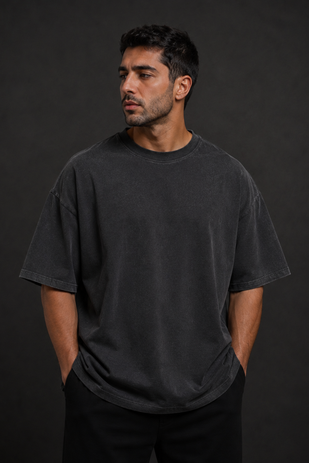 Göktürk Washed Oversized T-Shirt – Design 2 – Produktansicht 2
