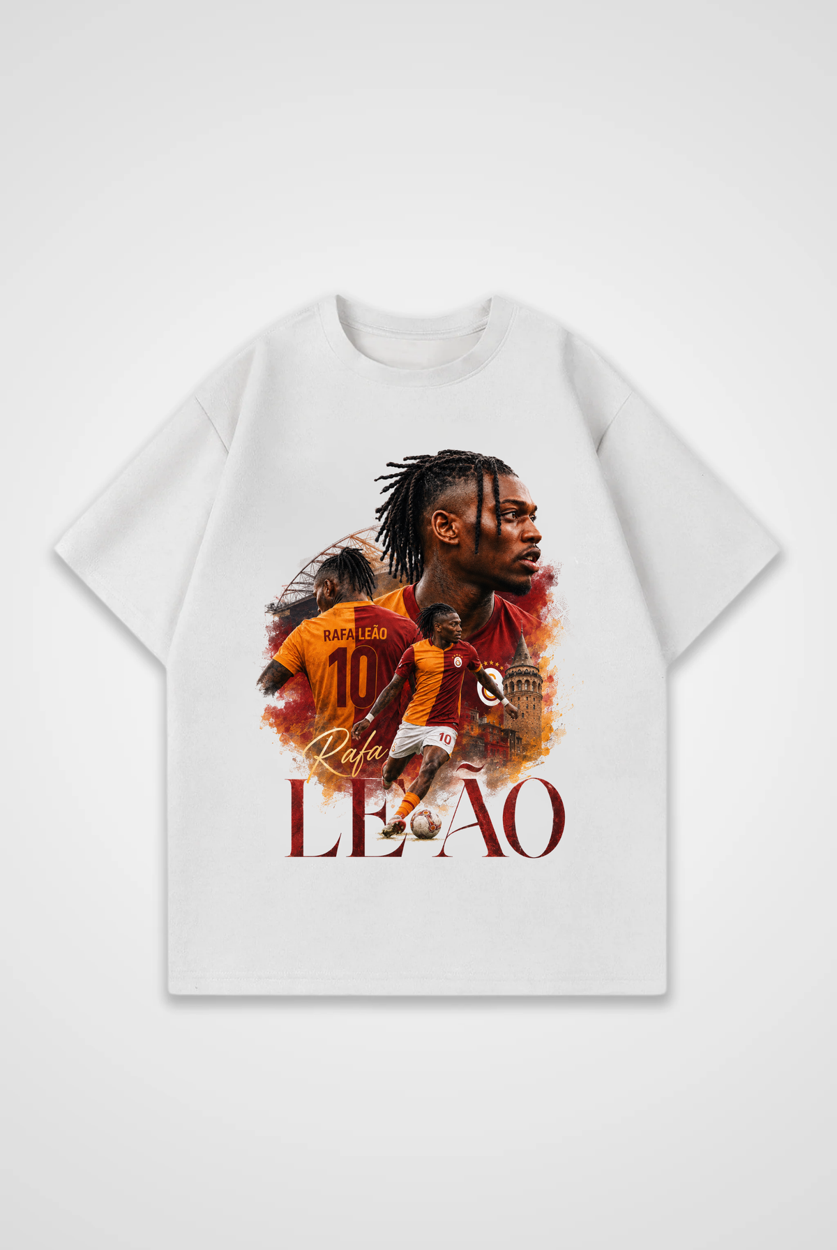 REALSTIL Rafa Leao Oversized T-Shirt Design 1 – Detailansicht
