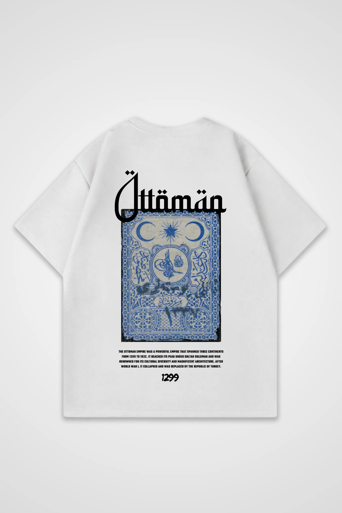 Ottoman Oversized T-Shirt – Design 3 – Produktansicht 4