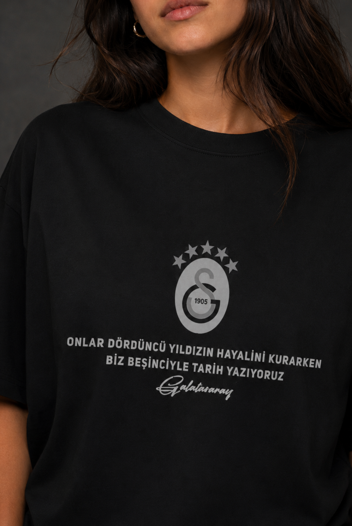 Galatasaray Oversized T-Shirt Design 2 – Detailansicht