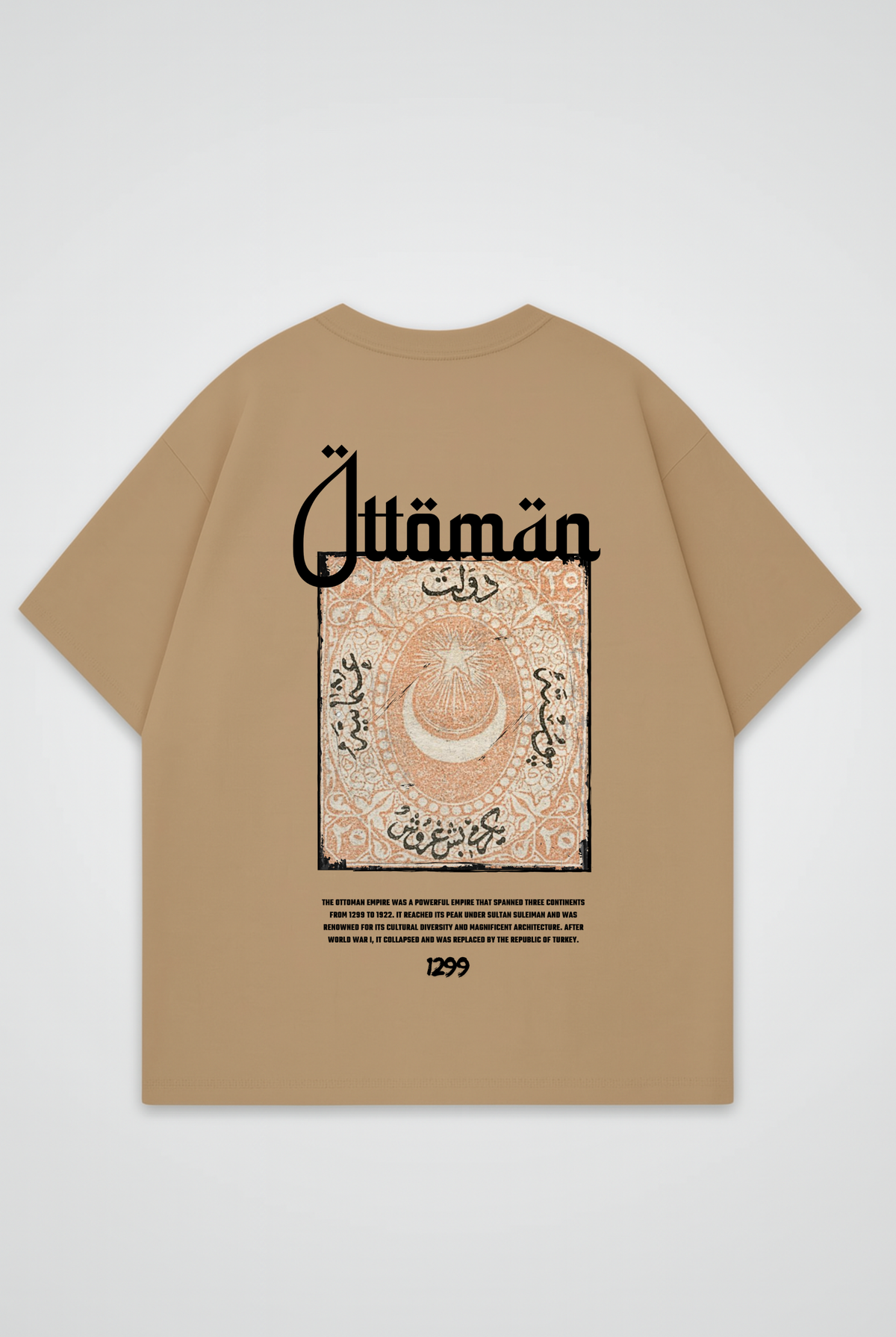 Ottoman Oversized T-Shirt – Design 1 – Produktansicht 2