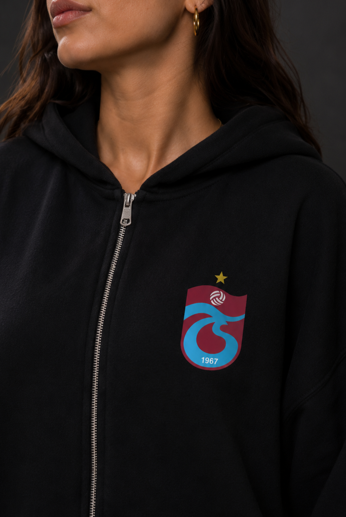 Trabzon Oversized Zipper Hoodie – Produktansicht 3