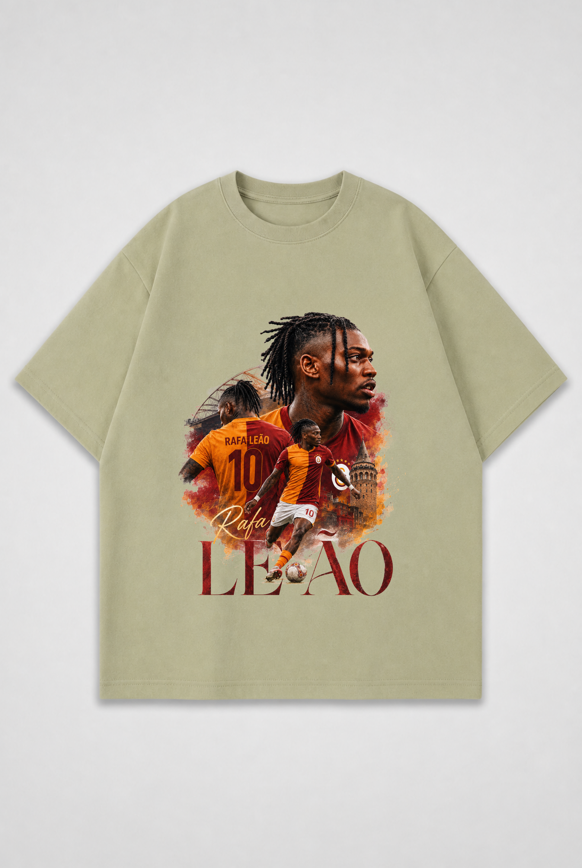 REALSTIL Rafa Leao Oversized T-Shirt Design 1 – Rückansicht