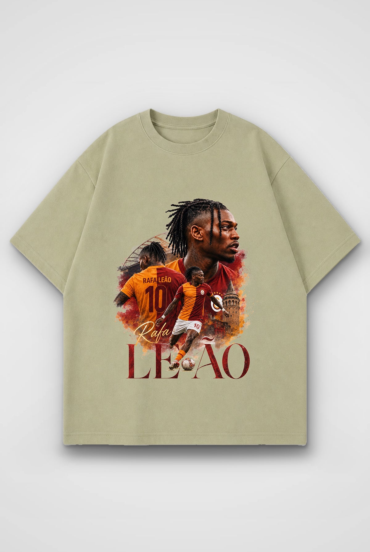 REALSTIL Rafa Leao Oversized T-Shirt Leão Street – Rückansicht