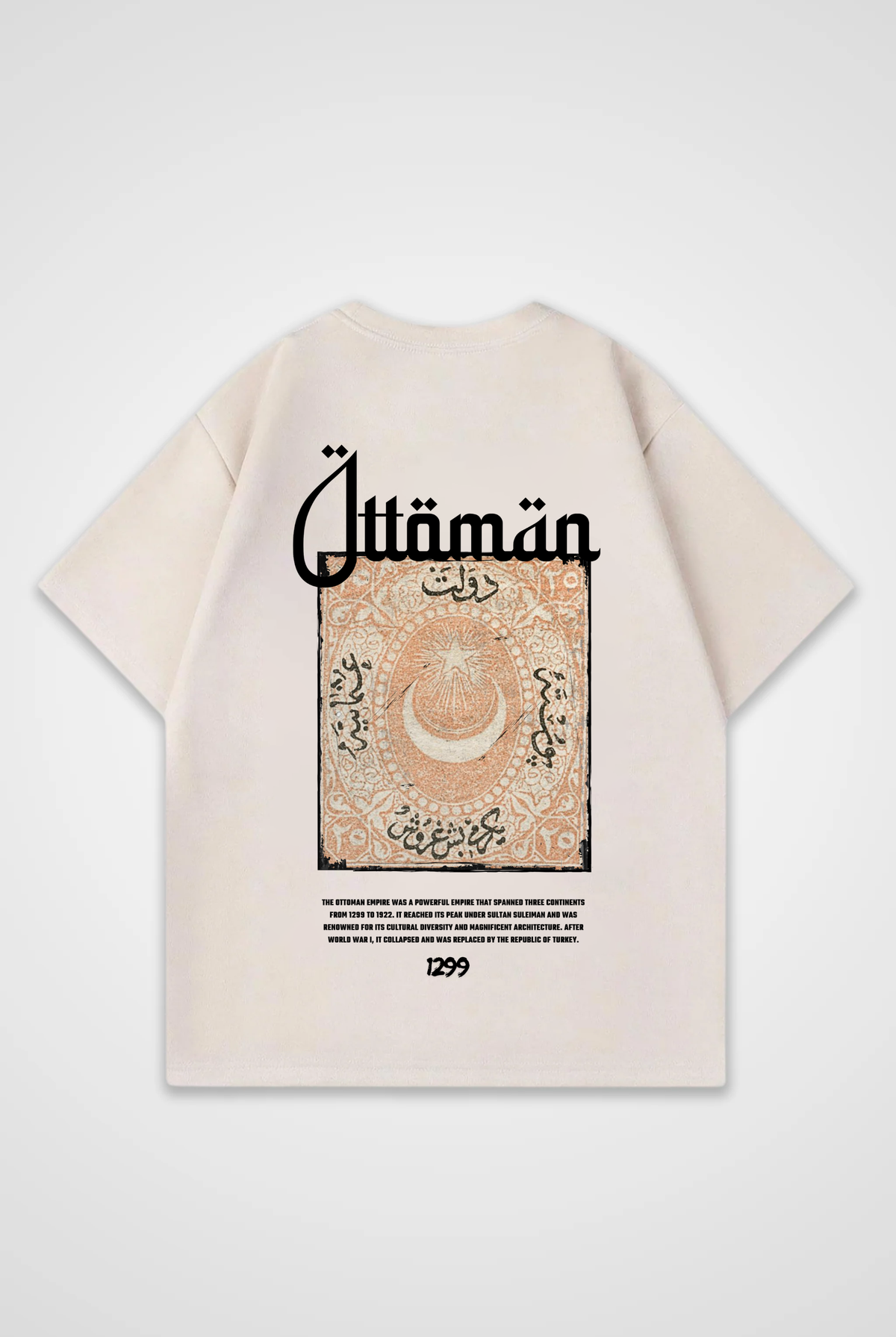 Ottoman Oversized T-Shirt – Design 1 – Produktansicht 4