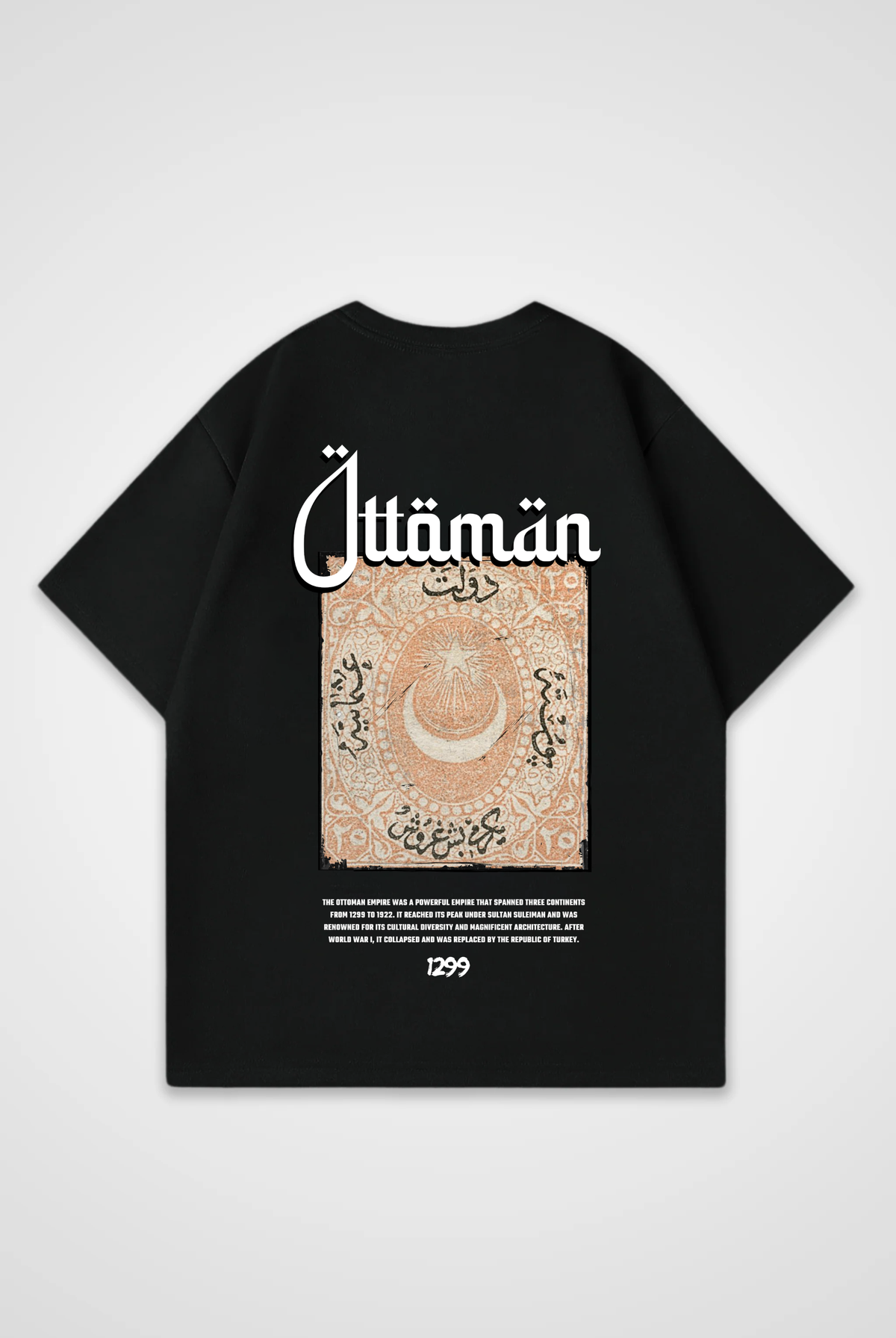 Ottoman Oversized T-Shirt – Design 1 – Produktansicht 3