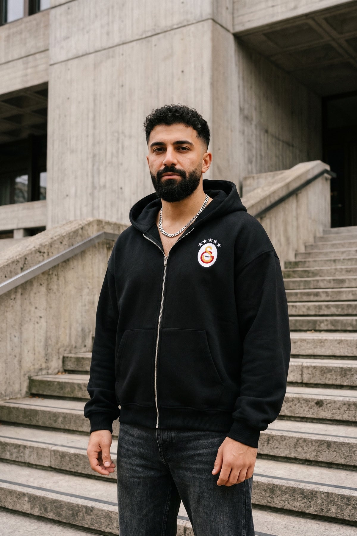 Galatasaray Oversized Zipper Hoodie – Aslan