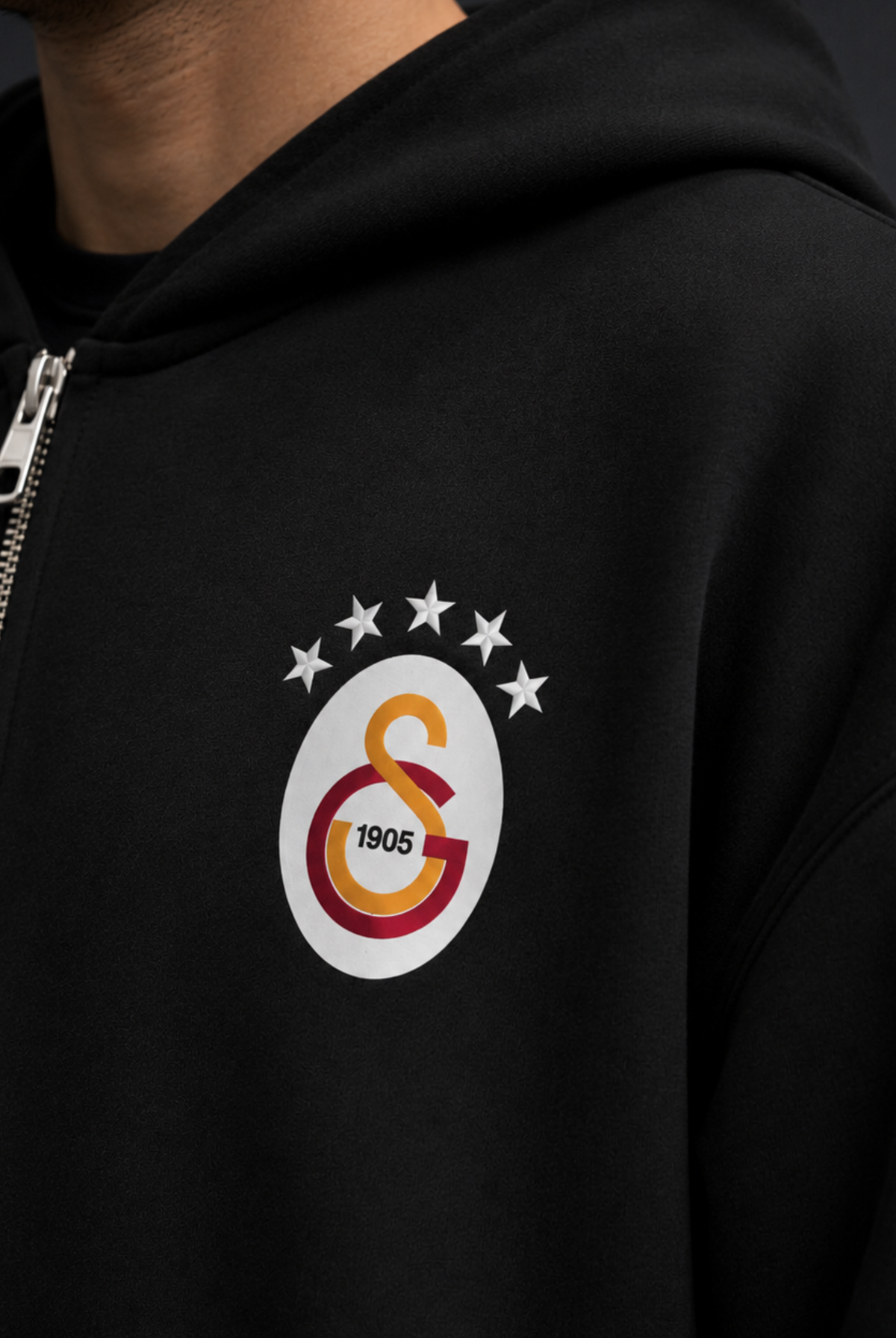 Galatasaray Oversized Zipper Hoodie – Design 1 – Produktansicht 2