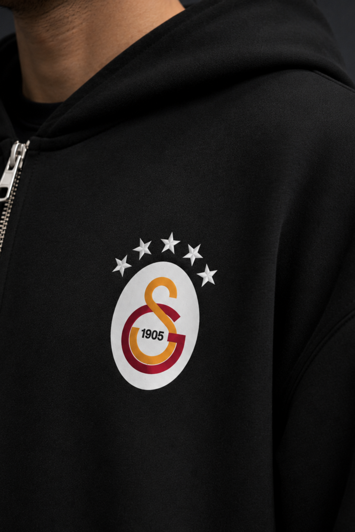 Galatasaray Oversized Zipper Hoodie – Design 1 – Produktansicht 2