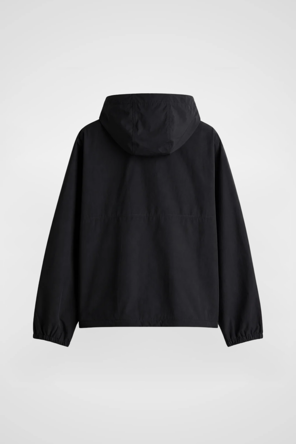 Schwarzer Galatasaray Windbreaker Monogramm – Rückansicht mit Kapuze