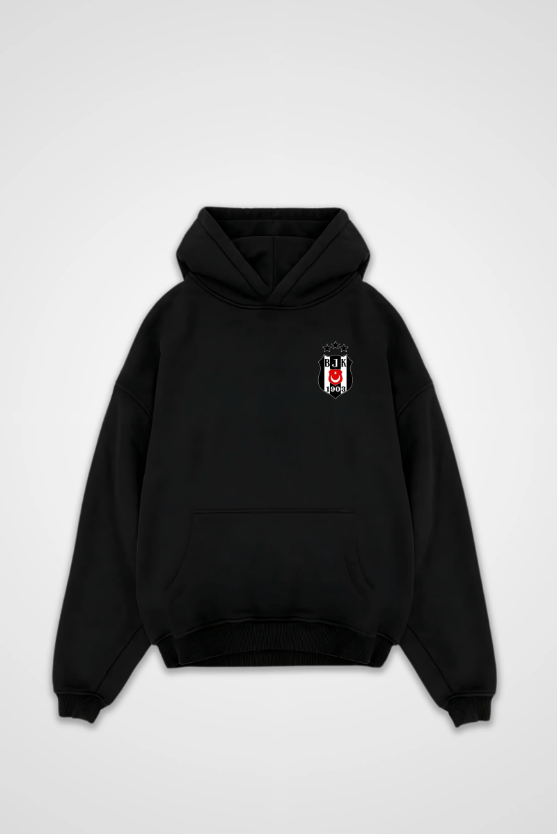 Beşiktaş Oversized Hoodie – Kartal in Schwarz (Black)