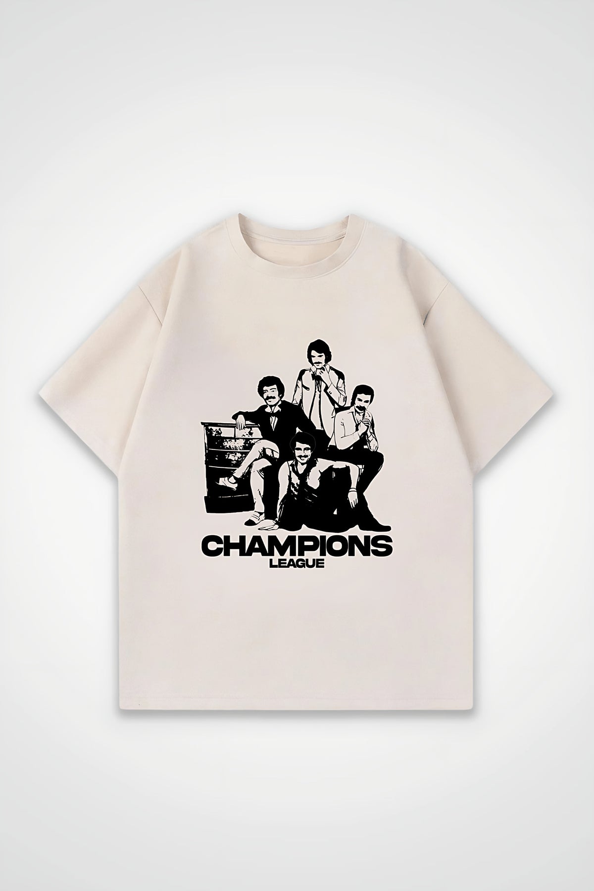 Champions League Oversized T-Shirt in Sand