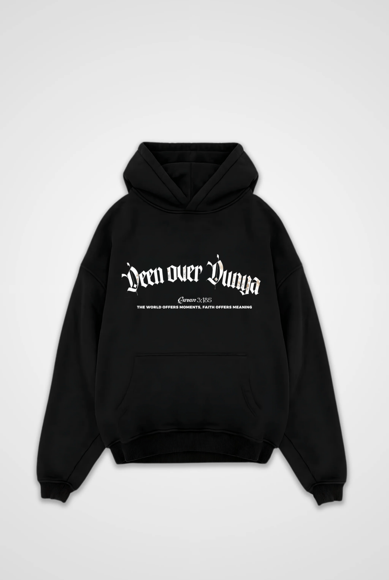 DEEN OVER DUNYA Oversized Hoodie – Produktansicht
