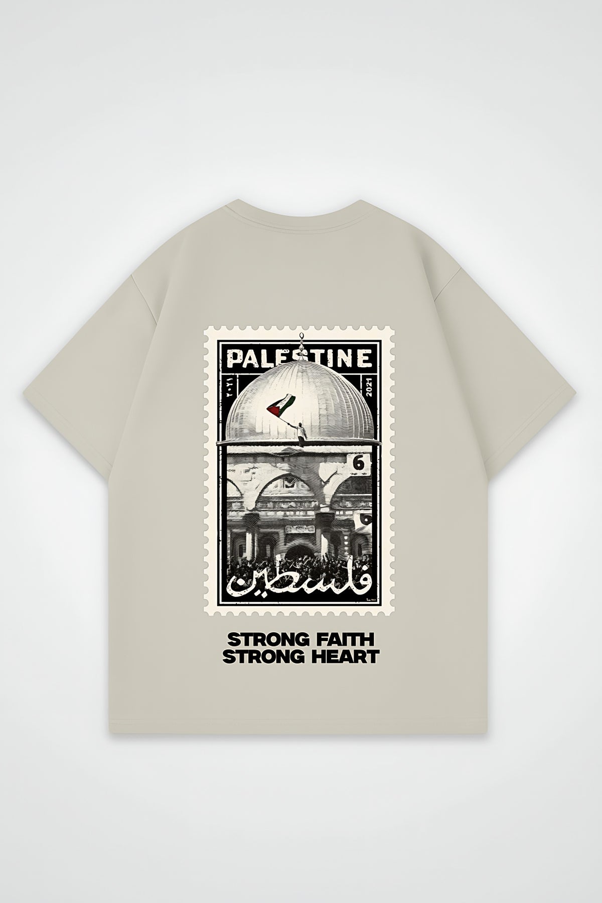 Palestine Faith Oversized T-Shirt – Design mit Backprint