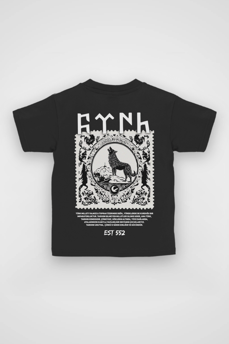 Göktürk Kids T-Shirt in Schwarz (Black)