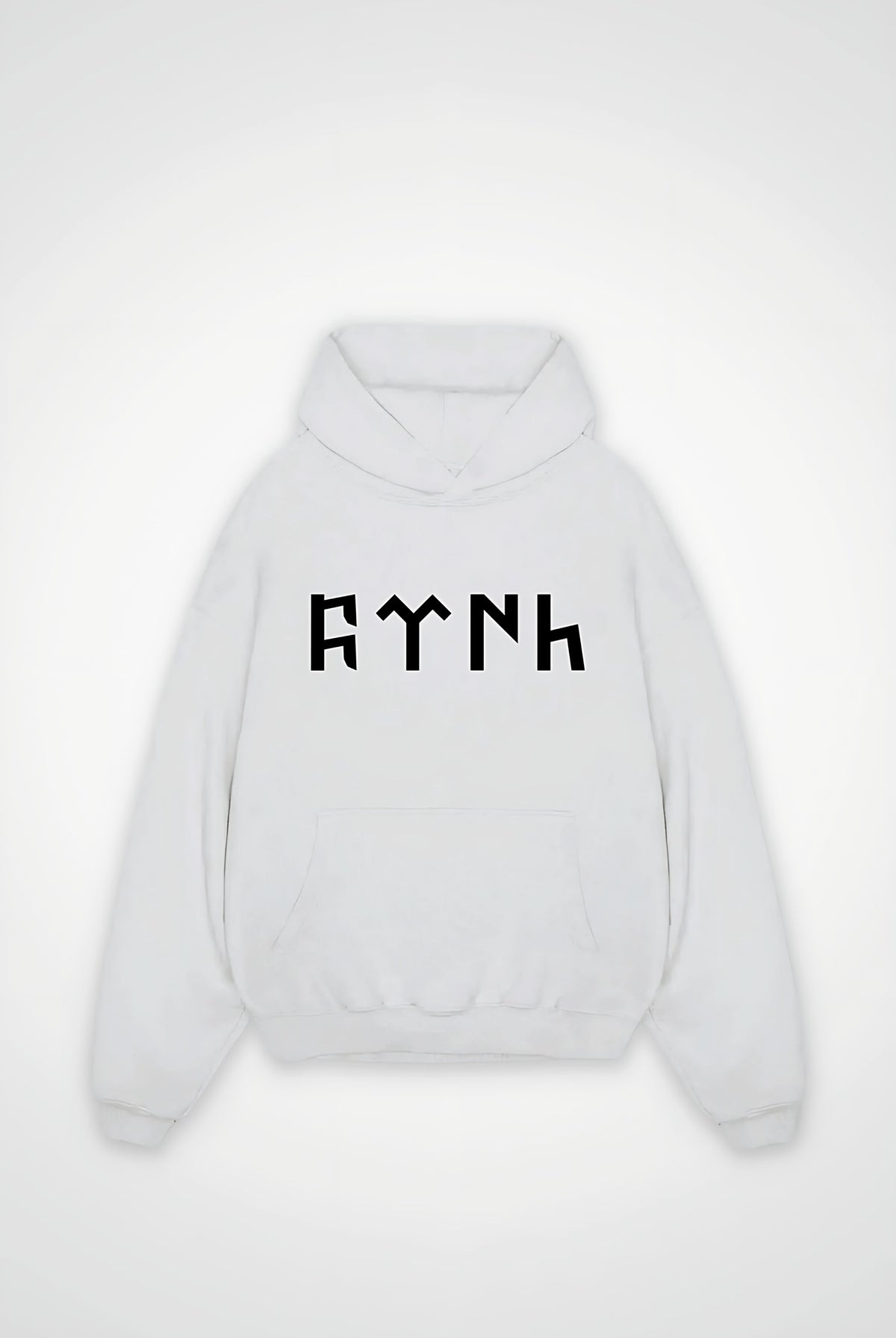 Göktürk Oversized Hoodie – Orhun in Weiß (White)
