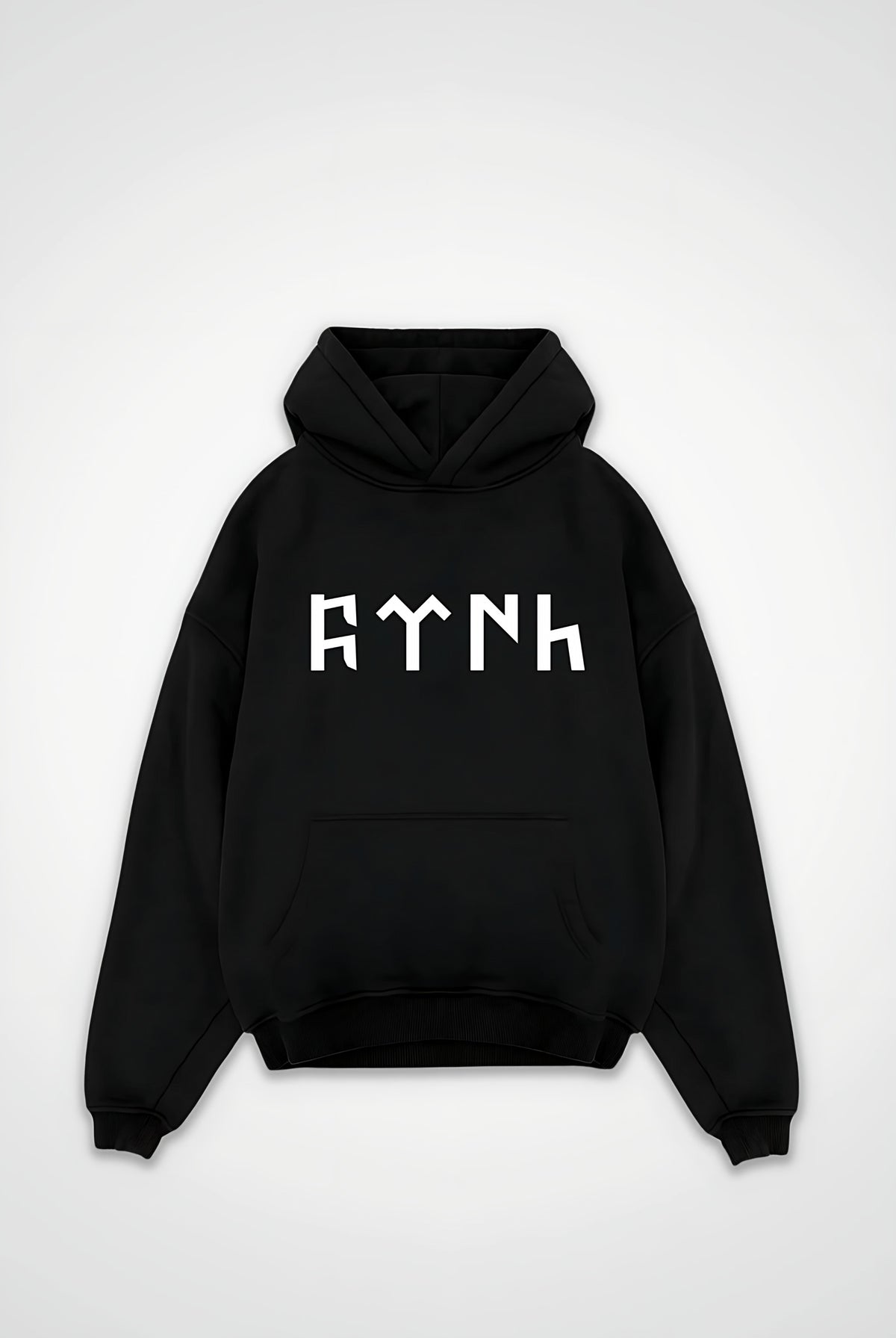 Göktürk Oversized Hoodie – Orhun in Schwarz (Black)