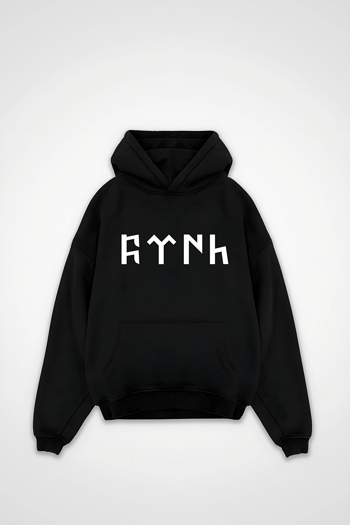 Göktürk Oversized Hoodie – Orhun in Schwarz (Black)