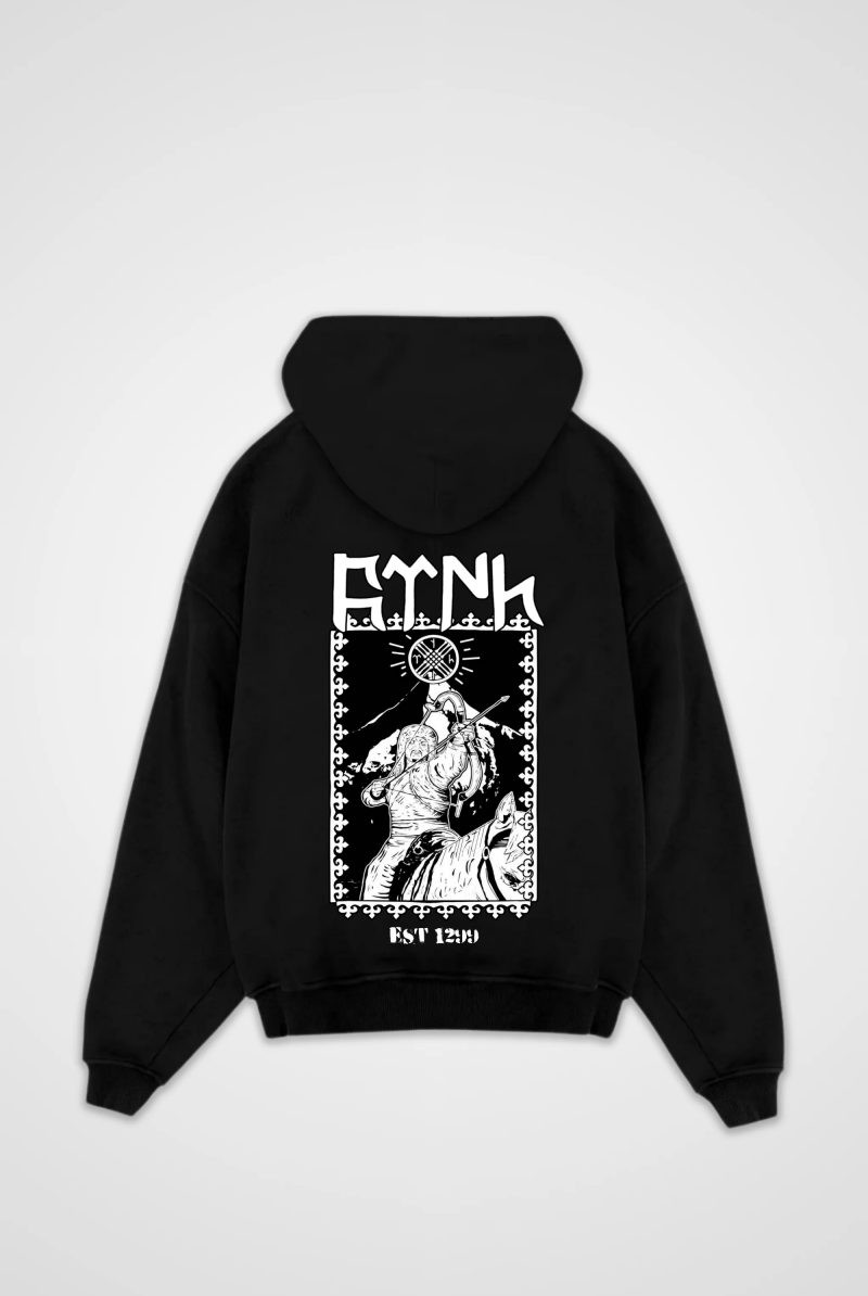 GÖKTÜRK Oversized Hoodie Design 4 – Produktansicht
