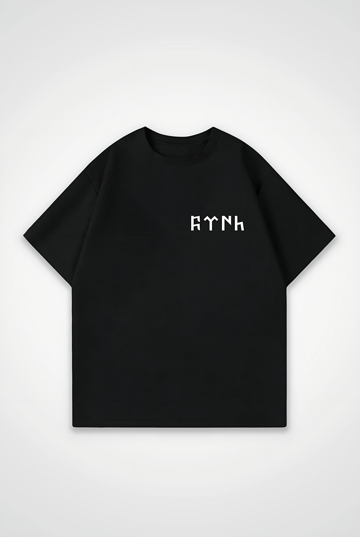 Göktürk Oversized T-Shirt – Orhun Signature in Schwarz (Black)
