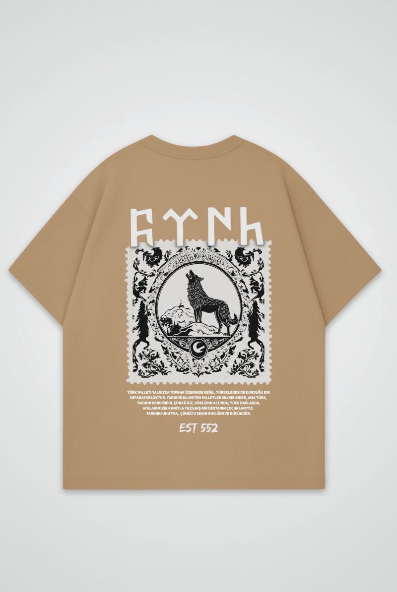 Göktürk Oversized T-Shirt – Design 1 – Produktansicht 7