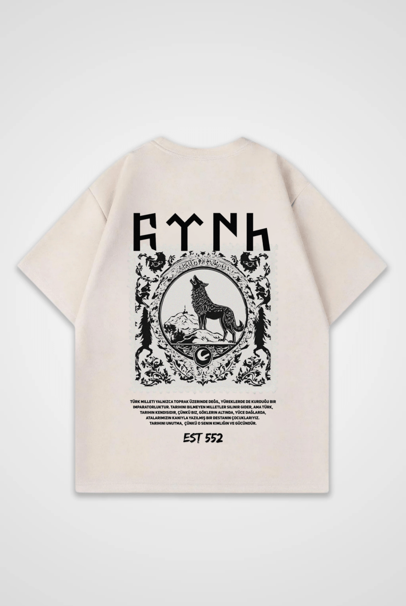 Göktürk Oversized T-Shirt – Design 1 – Produktansicht 6