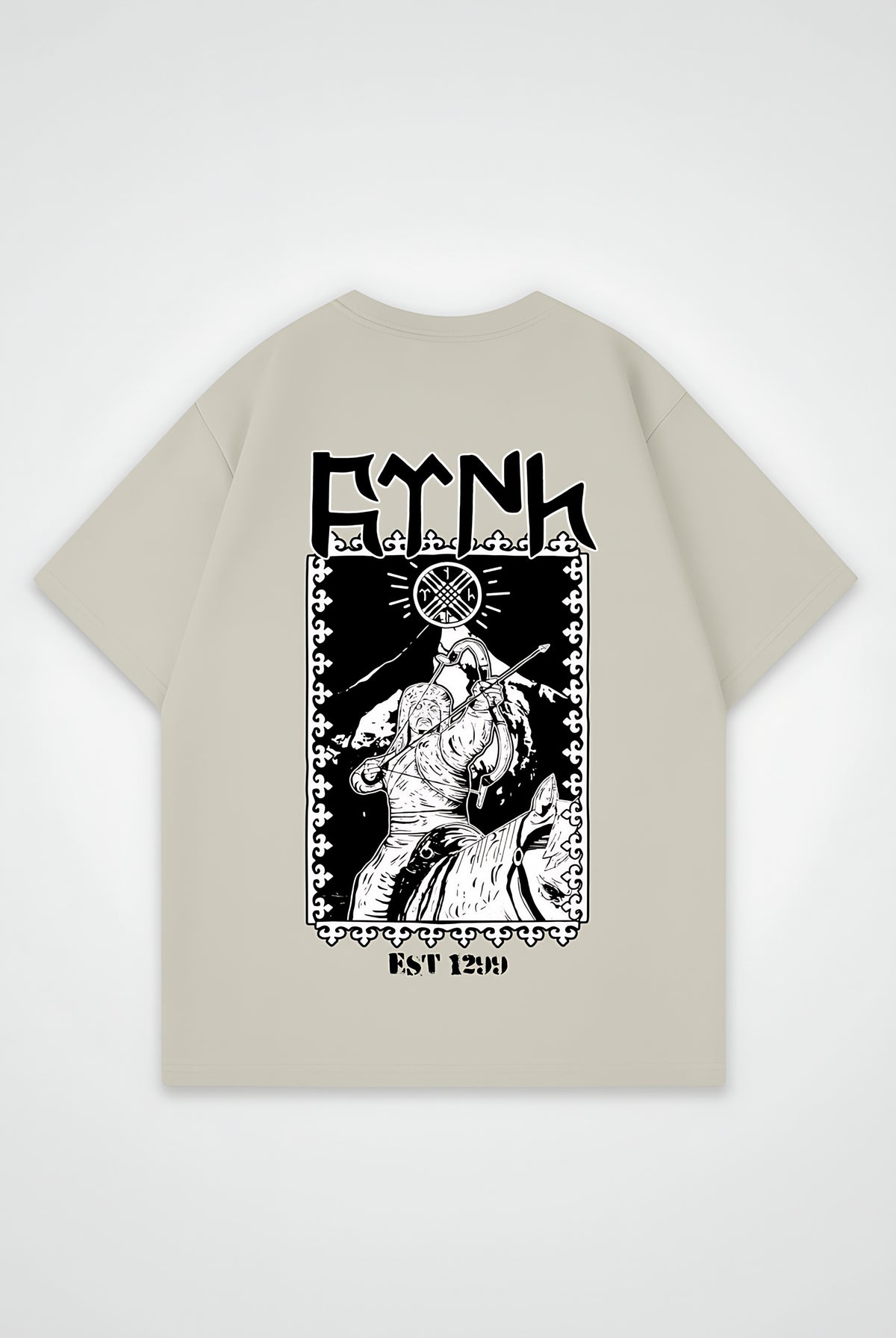 Göktürk Oversized T-Shirt – Bengü – Design mit Backprint
