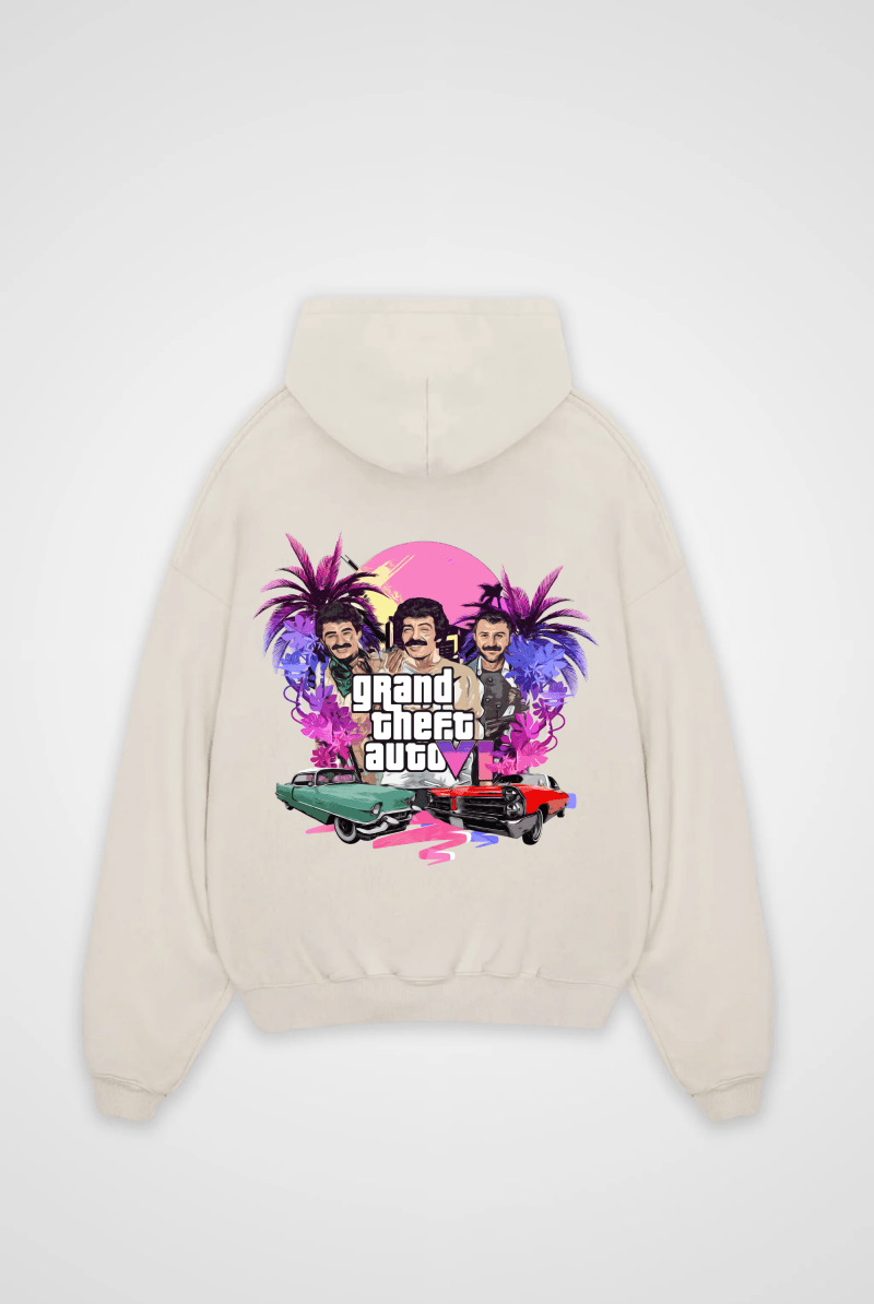 GTA IV Oversized Zipper Hoodie – Produktansicht