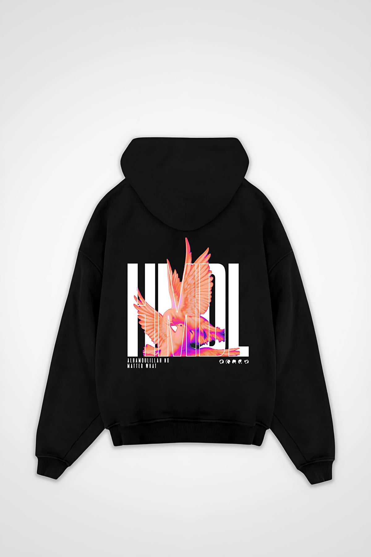 HMDL Oversized Hoodie in Schwarz (Black)