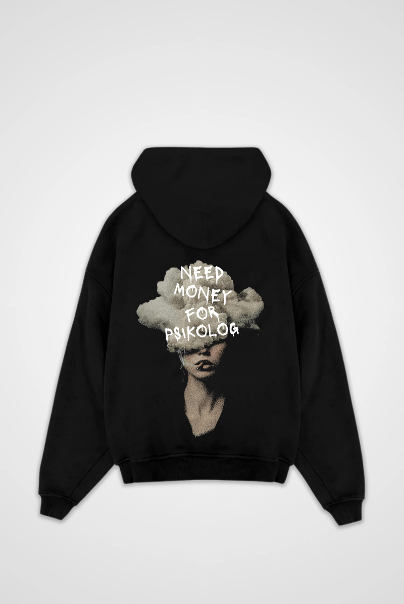 NEED MONEY Oversized Hoodie – Produktansicht