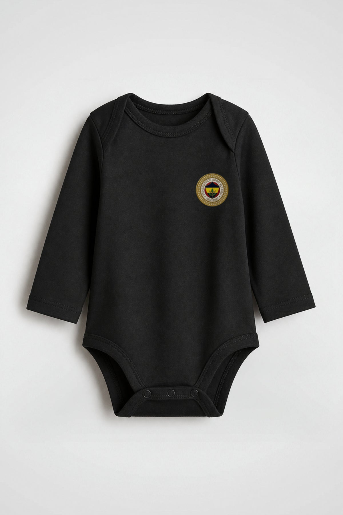 Fenerbahçe Bio-Babybody Langarm – Kanarya in Schwarz