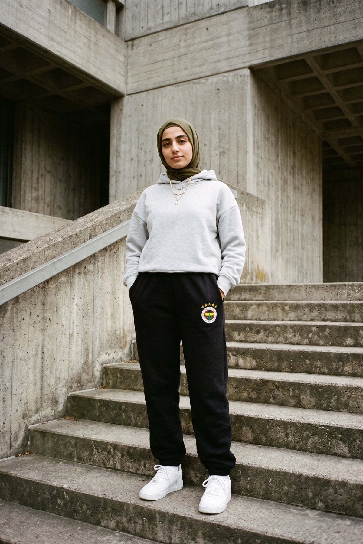 Fenerbahçe Jogger in Schwarz – getragen im Studio