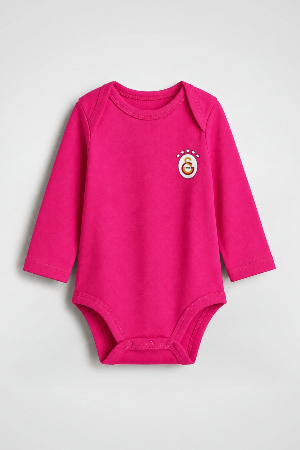 Galatasaray Bio-Babybody Langarm – Aslan in Fuchsia