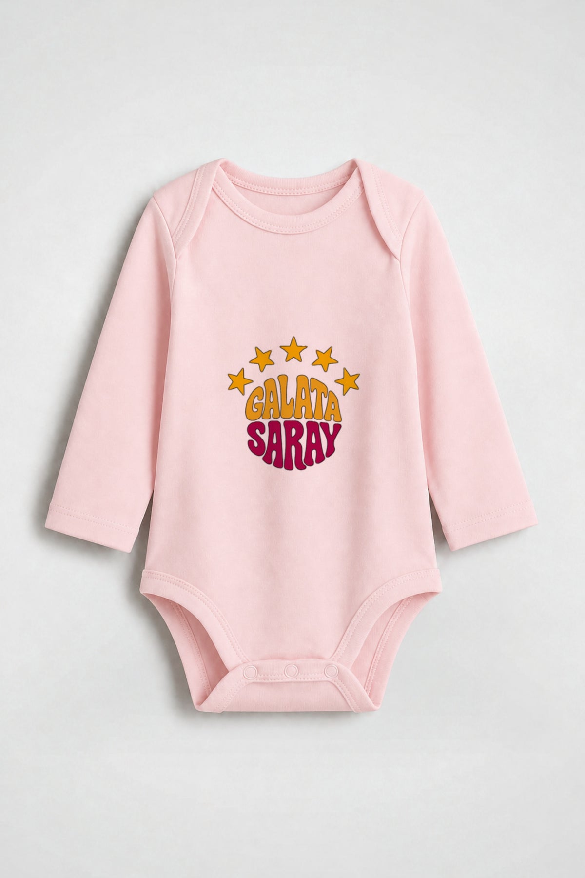 Galatasaray Bio-Babybody Langarm – Cim Bom in Powder Pink