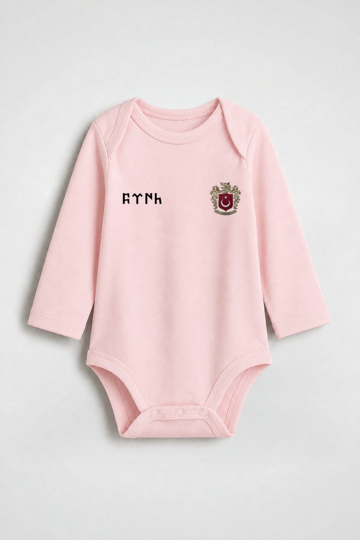 Göktürk Bio-Babybody Langarm in Powder Pink