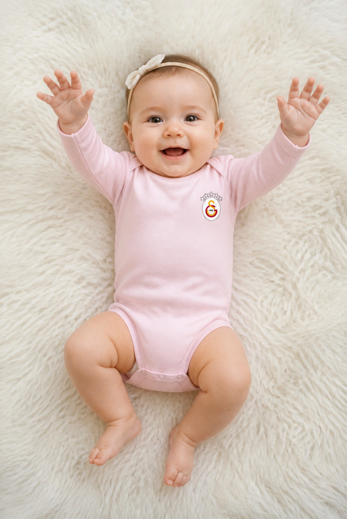 REALSTIL Galatasaray Bio-Babybody Aslan – getragen, Powder Pink