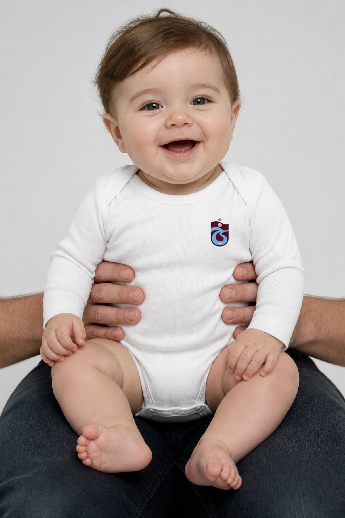 REALSTIL Trabzonspor Bio-Babybody – getragen, Weiß