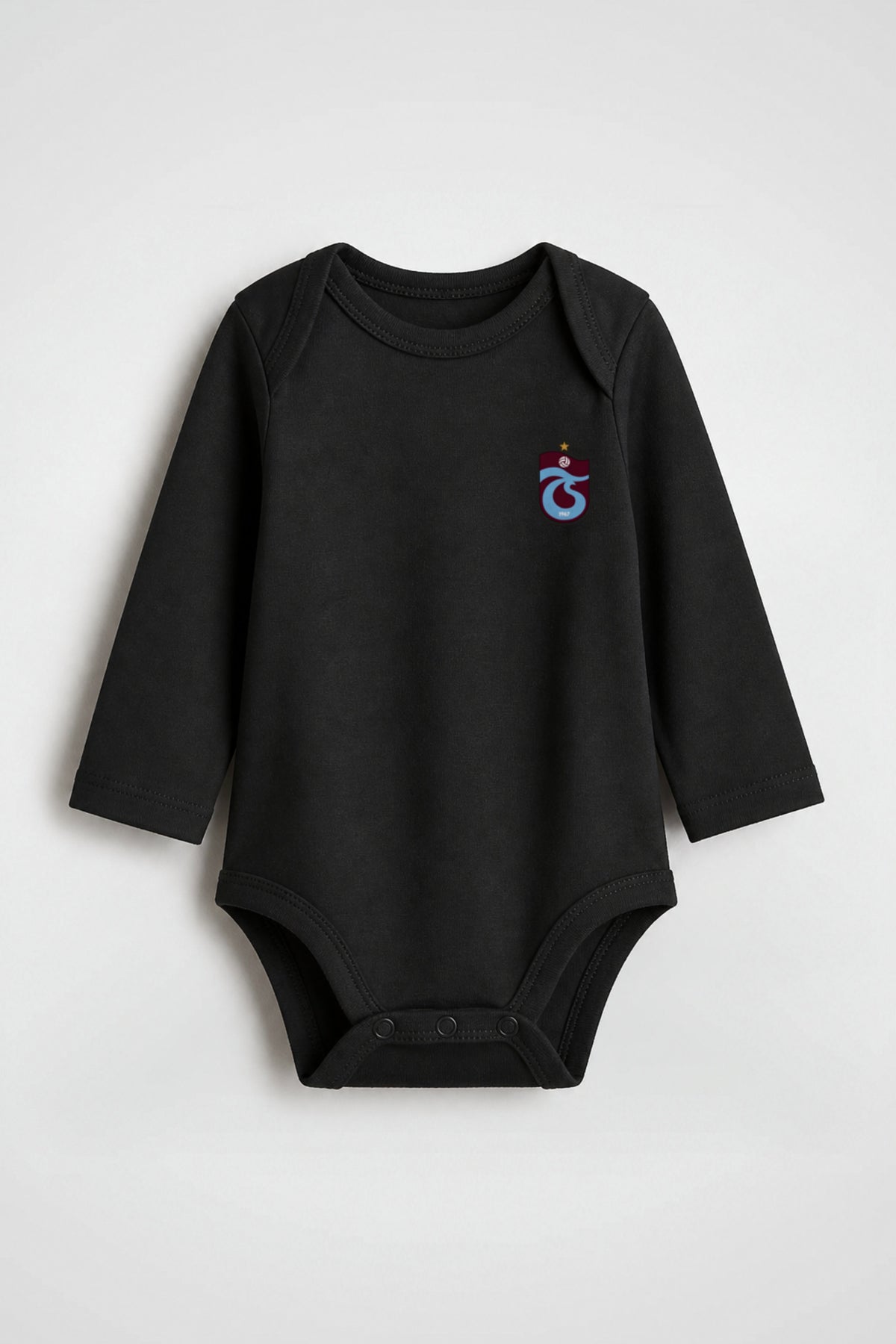 Trabzonspor Bio-Babybody Langarm in Schwarz