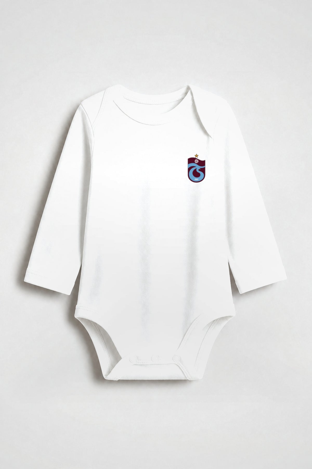 Trabzonspor Bio-Babybody Langarm in Weiß