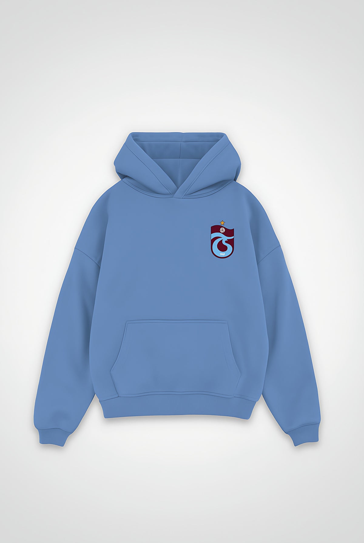 Trabzon Oversized Hoodie in Powder Blue