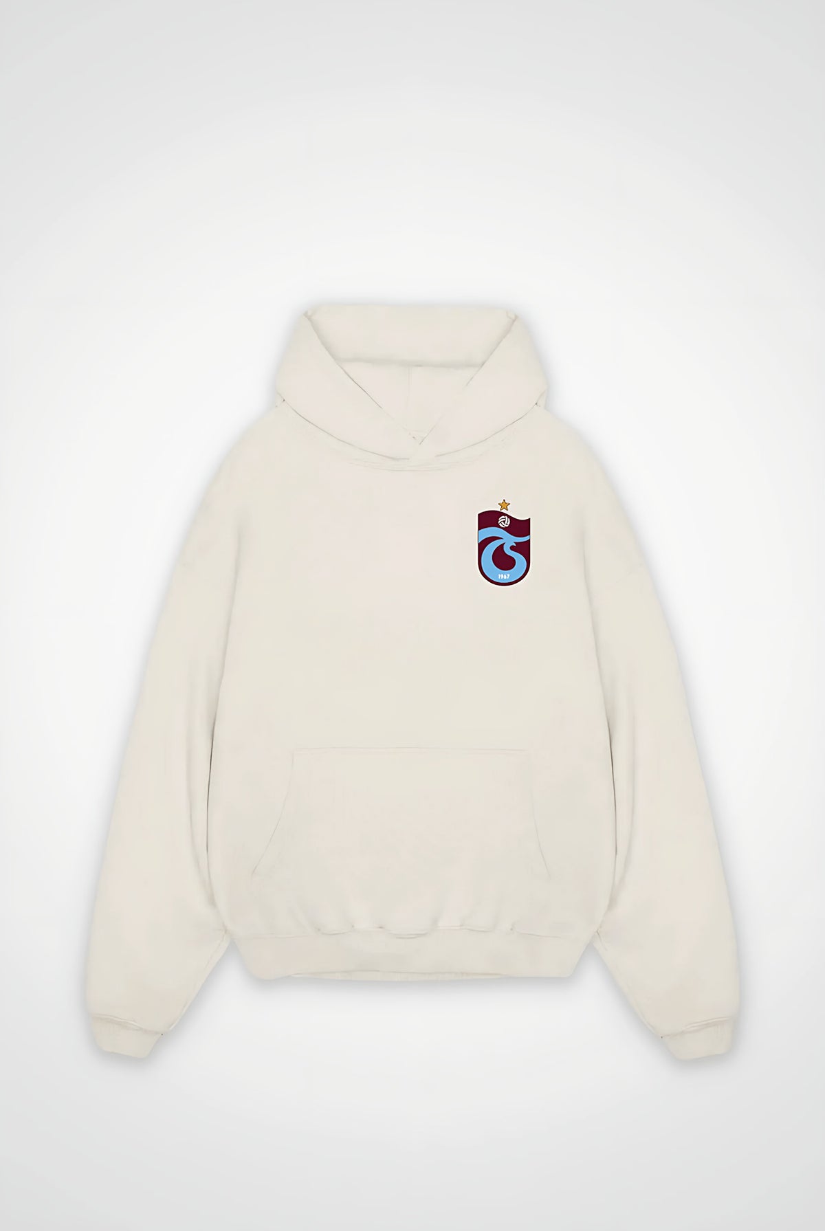 Trabzon Oversized Hoodie in White Sand