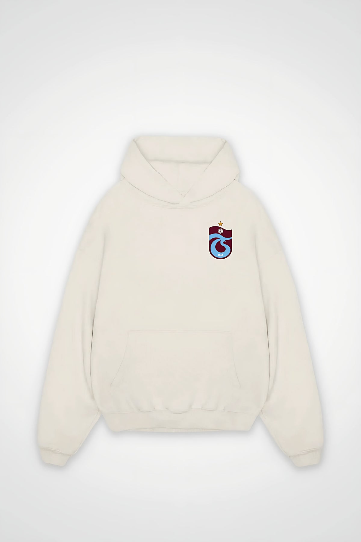 Trabzon Oversized Hoodie in White Sand
