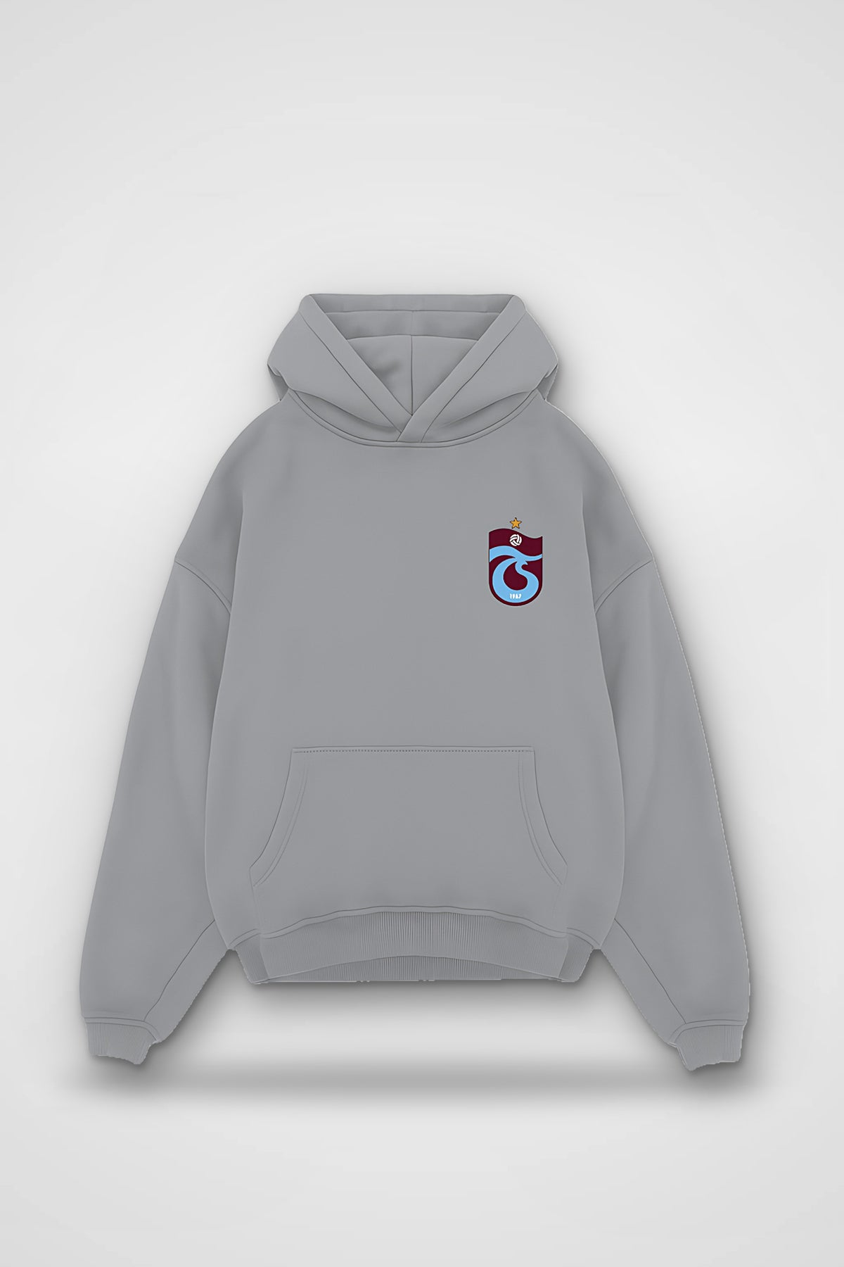 Trabzon Oversized Hoodie in Light Asphalt