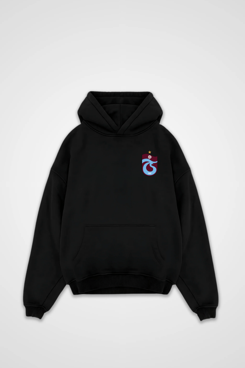 Trabzon Oversized Hoodie in Schwarz (Black)