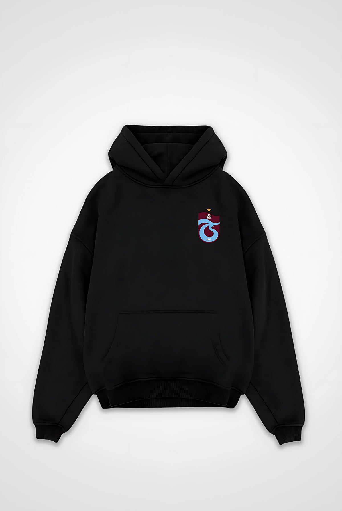 Trabzon Oversized Hoodie in Schwarz (Black)